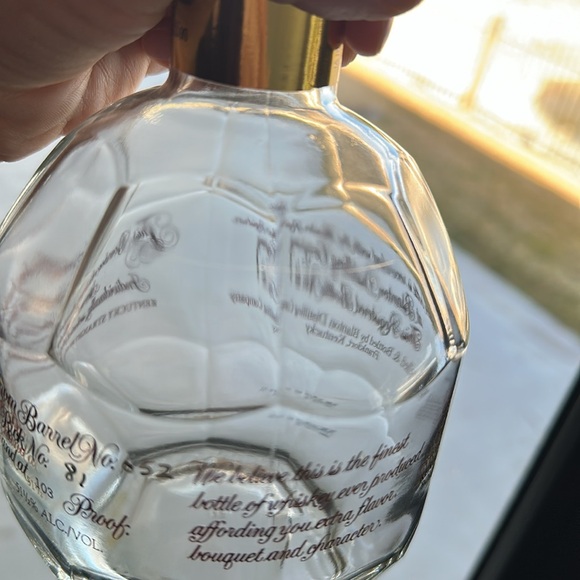 Empty Blantons Gold Bourbon Whiskey Bottle “S” - Picture 13 of 14